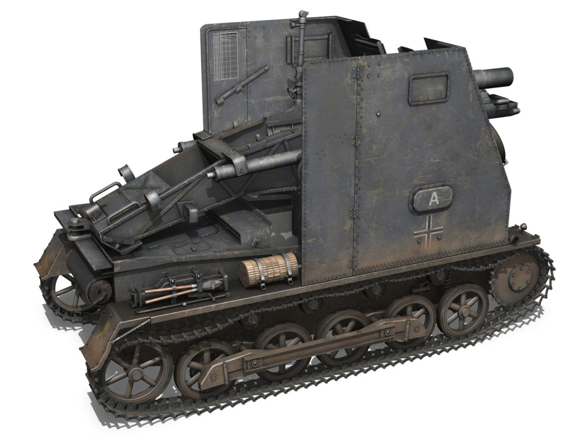 sturmpanzer 1 – bison – alter fritz – 2pzdiv 3d model 3ds fbx lwo lw lws obj c4d 265795