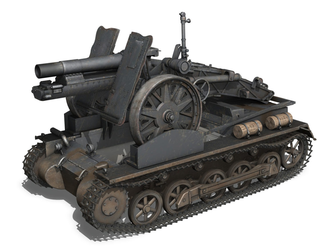 sturmpanzer 1 – bison – alter fritz – 2pzdiv 3d model 3ds fbx lwo lw lws obj c4d 265797