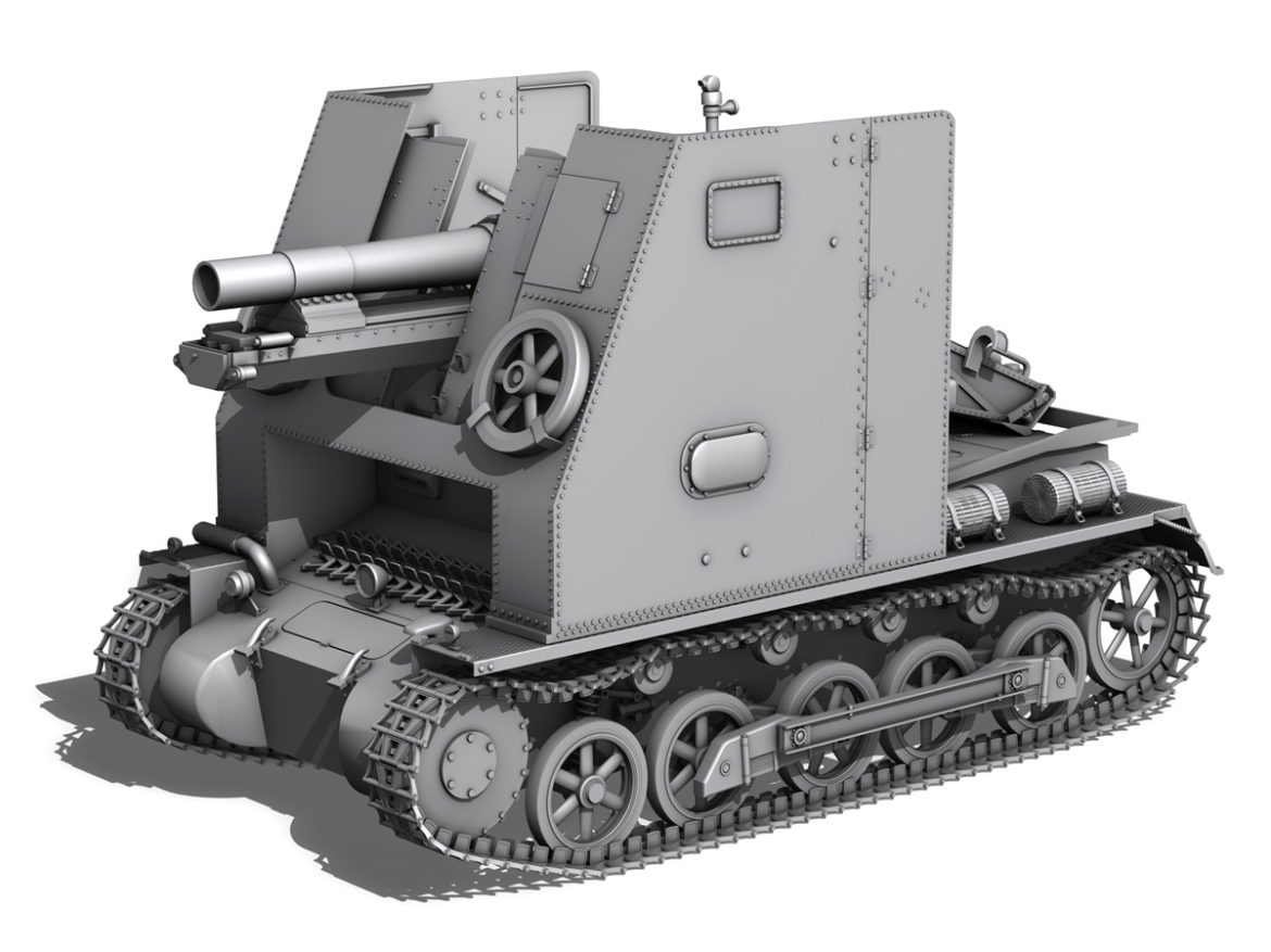 sturmpanzer 1 – bison – alter fritz – 2pzdiv 3d model 3ds fbx lwo lw lws obj c4d 265802