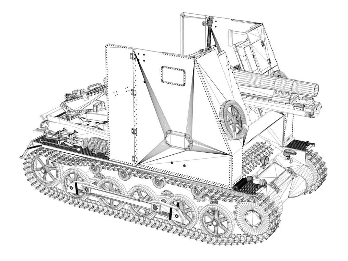 sturmpanzer 1 – bison – alter fritz – 2pzdiv 3d model 3ds fbx lwo lw lws obj c4d 265803