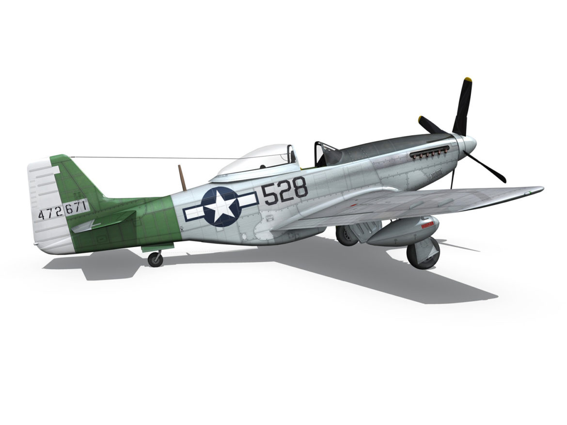 north american p-51d mustang – the enchantress 3d model lwo lw lws obj c4d fbx 266106