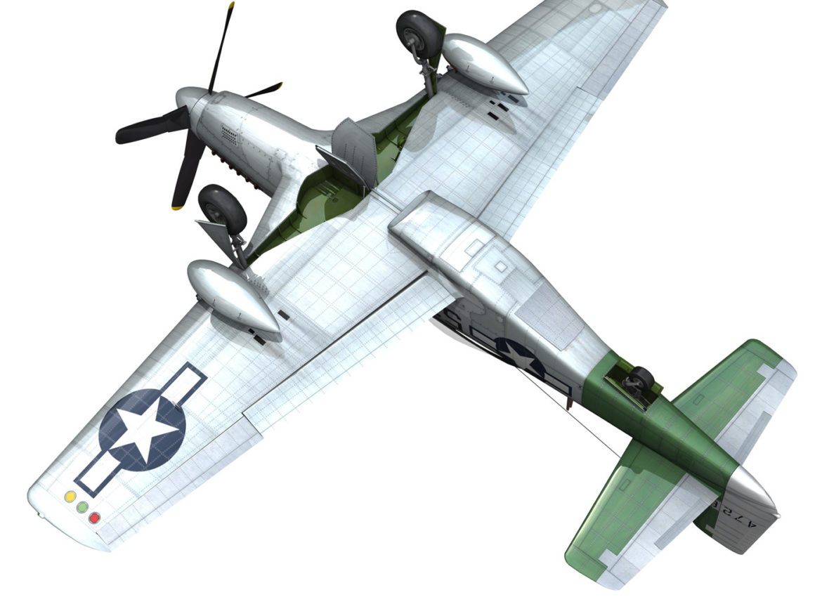 north american p-51d mustang – the enchantress 3d model lwo lw lws obj c4d fbx 266109