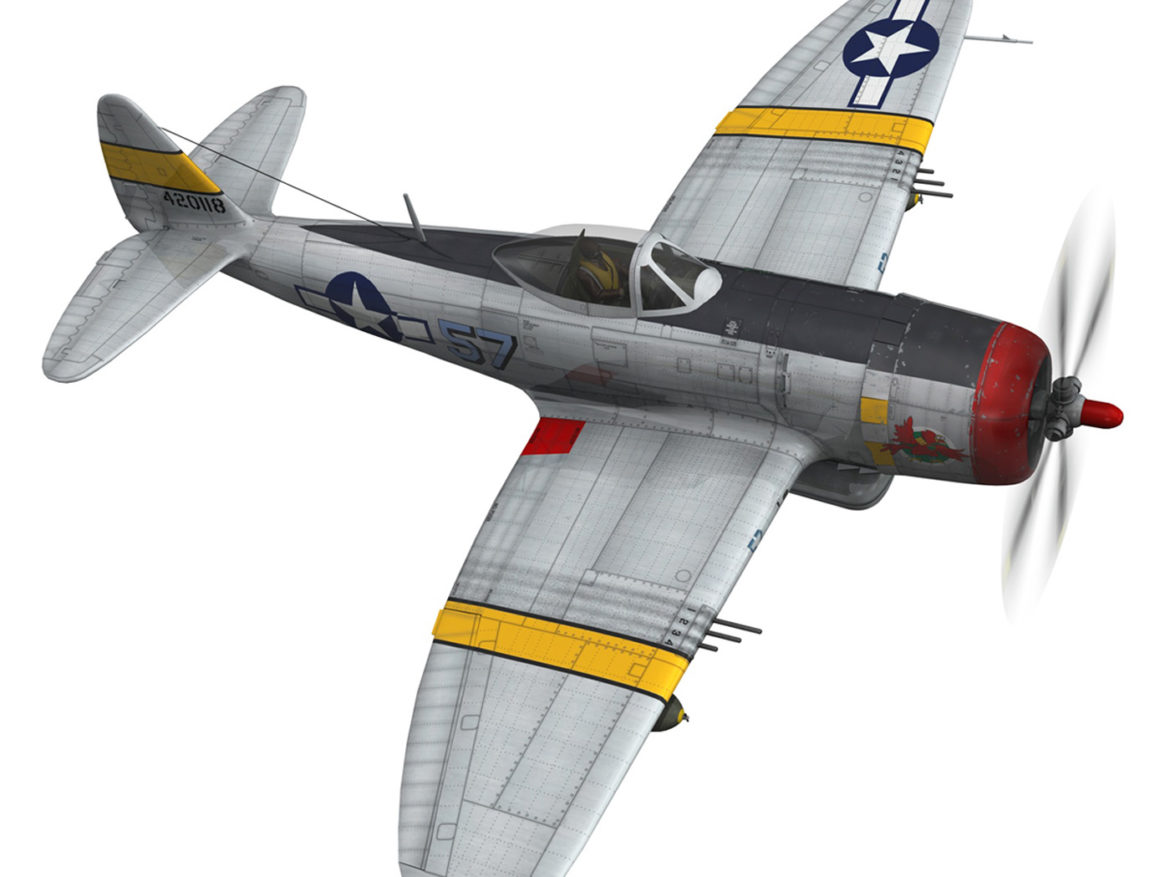 republic p-47d thunderbolt – uncle toms cabin 3d model 3ds c4d fbx lwo lw lws obj 266151