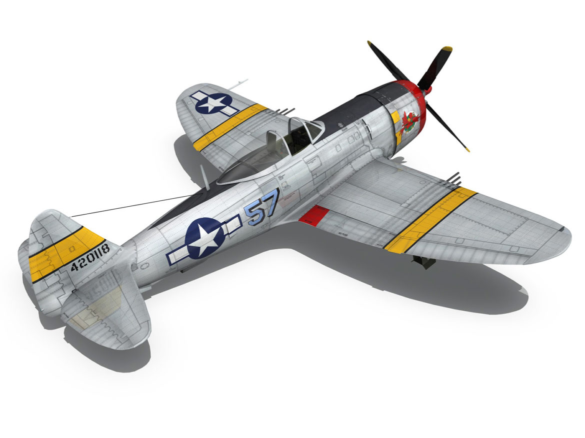 republic p-47d thunderbolt – uncle toms cabin 3d model 3ds c4d fbx lwo lw lws obj 266157