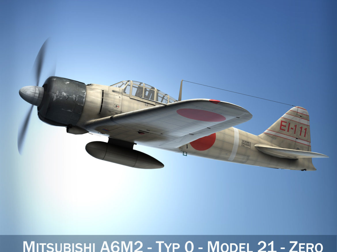mitsubishi a6m2 zero – carrier shokaku 3d model fbx lwo lw lws obj c4d 266171