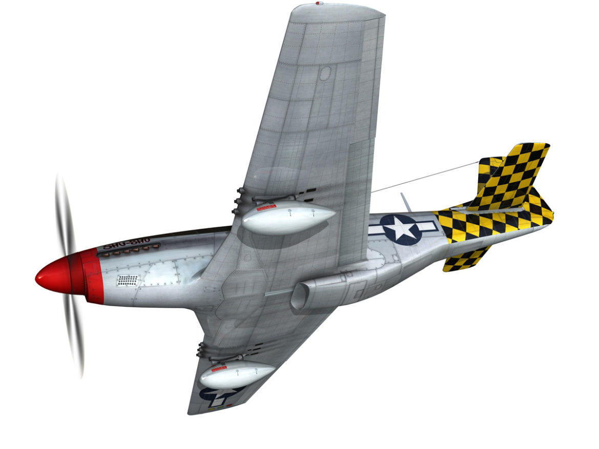 north american p-51d mustang – shu shu 3d model fbx lwo lw lws obj c4d 266240