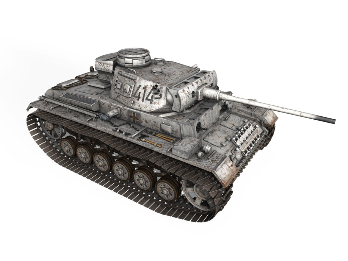 pzkpfw iii – panzer 3 – ausf.m – 414 3d model 3ds obj c4d lwo lw lws 266494