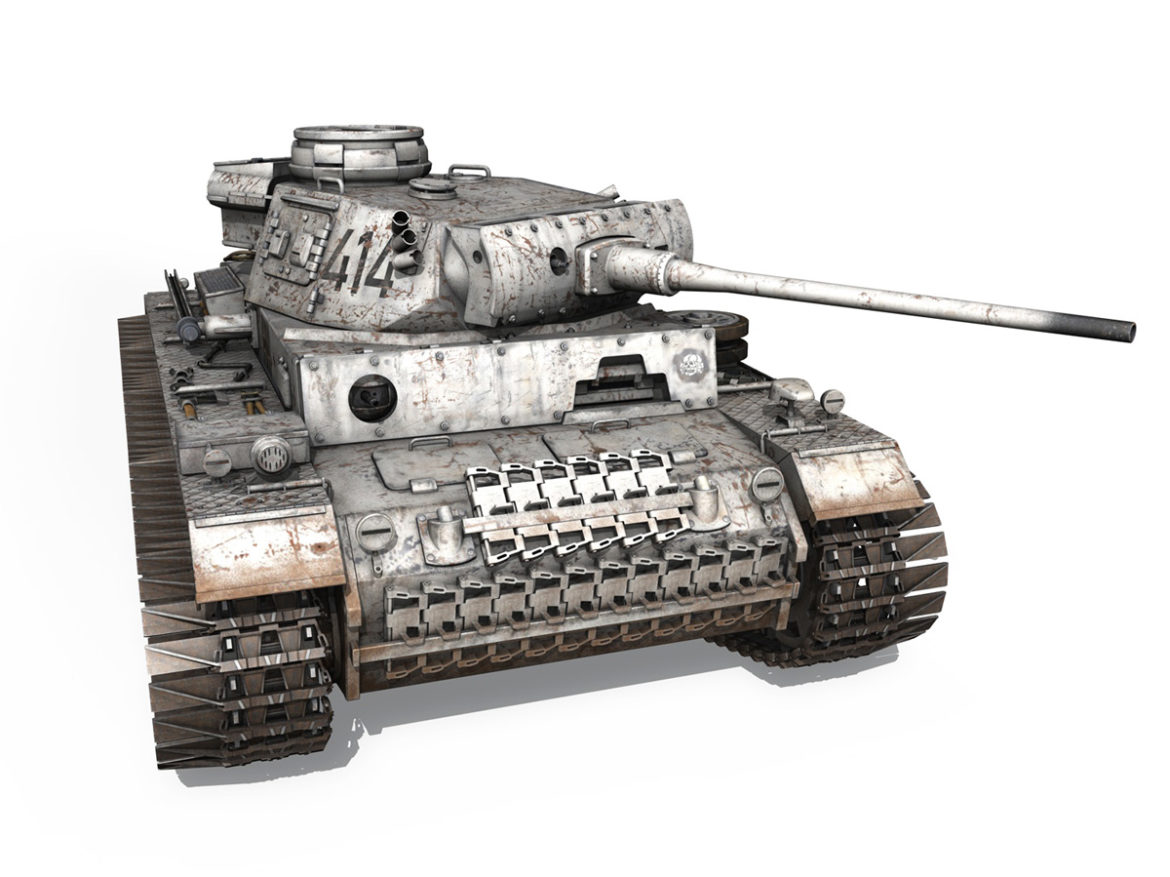 pzkpfw iii – panzer 3 – ausf.m – 414 3d model 3ds obj c4d lwo lw lws 266495