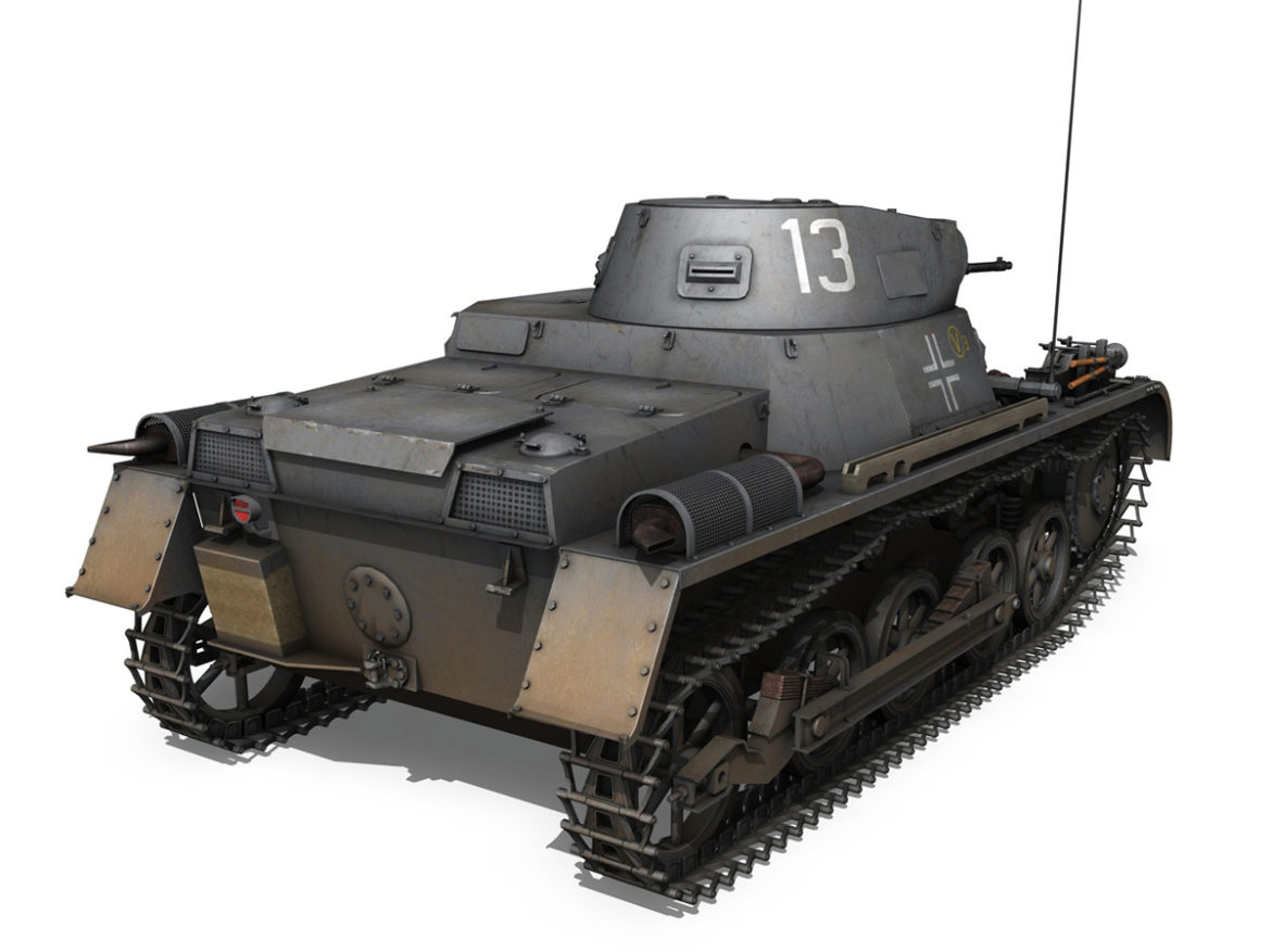 pzkpfw 1 – panzer 1 – ausf. a – 13 3d model 3ds fbx lwo lw lws obj c4d 266632