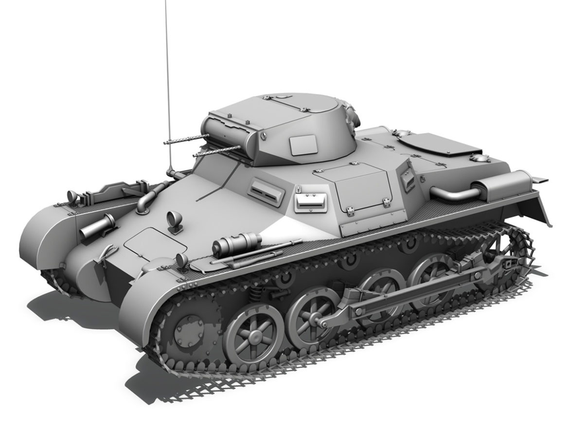 pzkpfw 1 – panzer 1 – ausf. a – 13 3d model 3ds fbx lwo lw lws obj c4d 266638