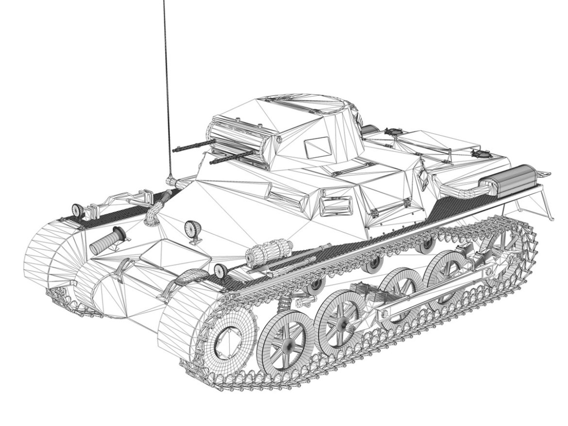 pzkpfw 1 – panzer 1 – ausf. a – 13 3d model 3ds fbx lwo lw lws obj c4d 266639