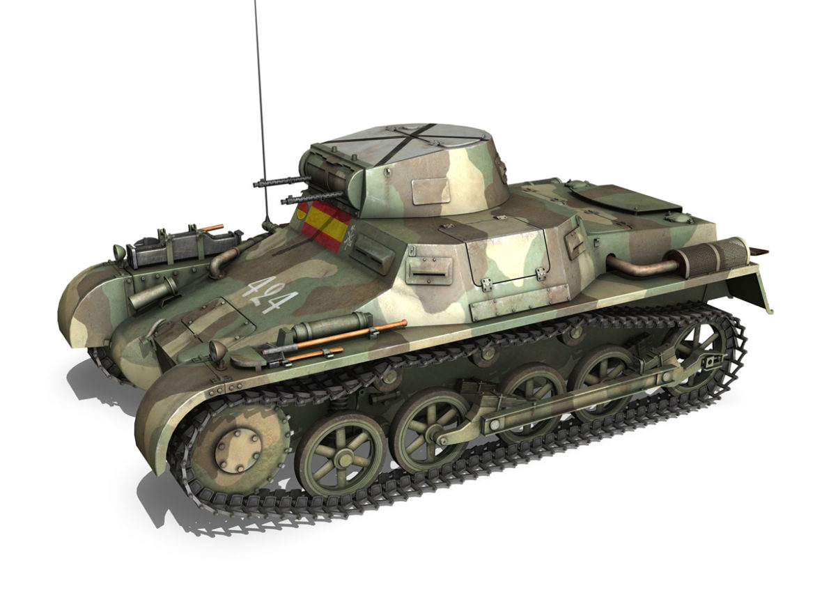 pzkpfw 1 – panzer 1 – ausf. a – 424 3d model 3ds fbx lwo lw lws obj c4d 266648