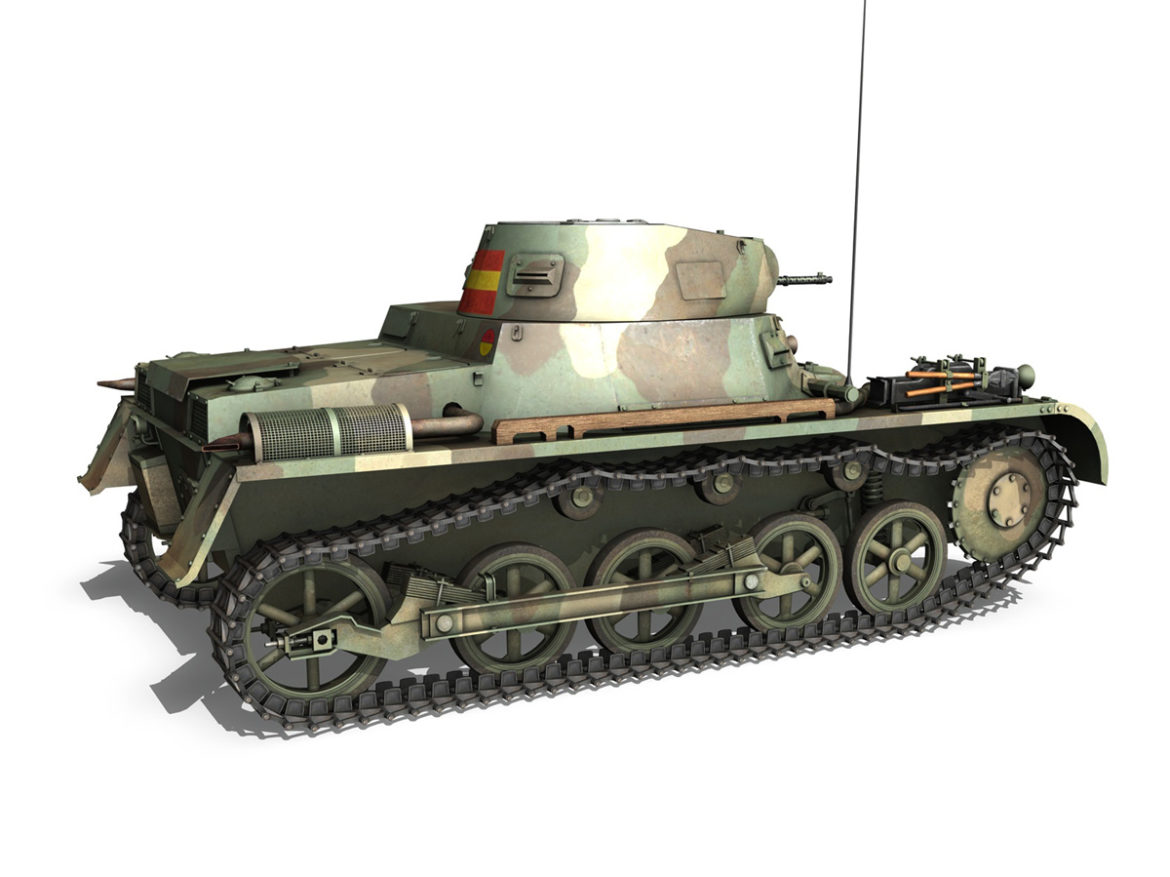 pzkpfw 1 – panzer 1 – ausf. a – 424 3d model 3ds fbx lwo lw lws obj c4d 266651