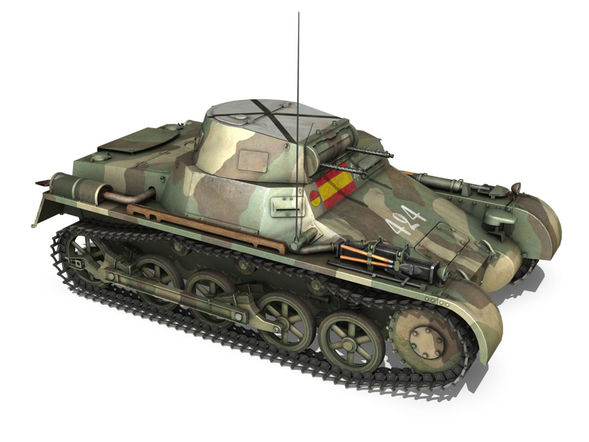 pzkpfw 1 – panzer 1 – ausf. a – 424 3d model 3ds fbx lwo lw lws obj c4d 266652