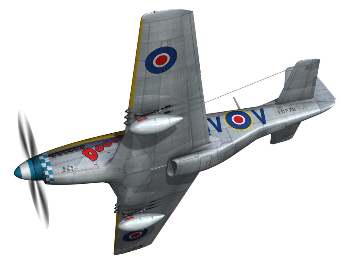 north american p-51k mustang mk.iv – dooleybird 3d model fbx lwo lw lws obj c4d 266719