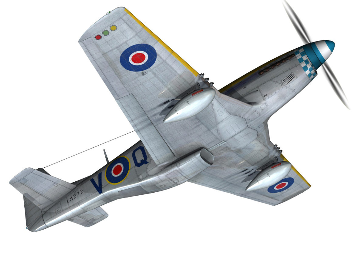 north american p-51k mustang mk.iv – dooleybird 3d model fbx lwo lw lws obj c4d 266723