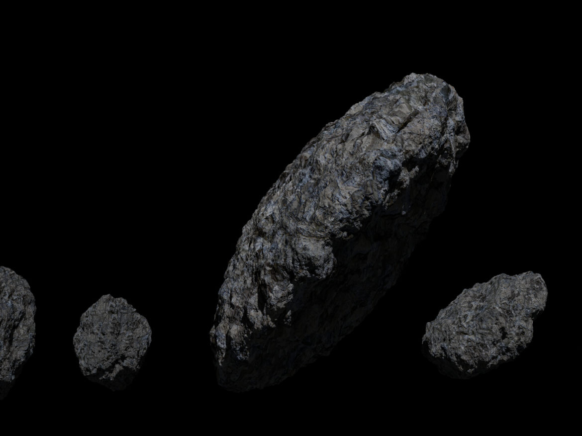 fantasy asteroid 3d model 3ds blend dae obj 266938