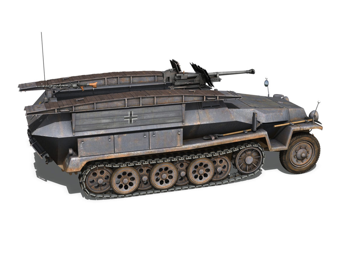 sd.kfz.251/7 – assault engineer vehicle – 7pd 3d model 3ds fbx lwo lw lws c4d 267101
