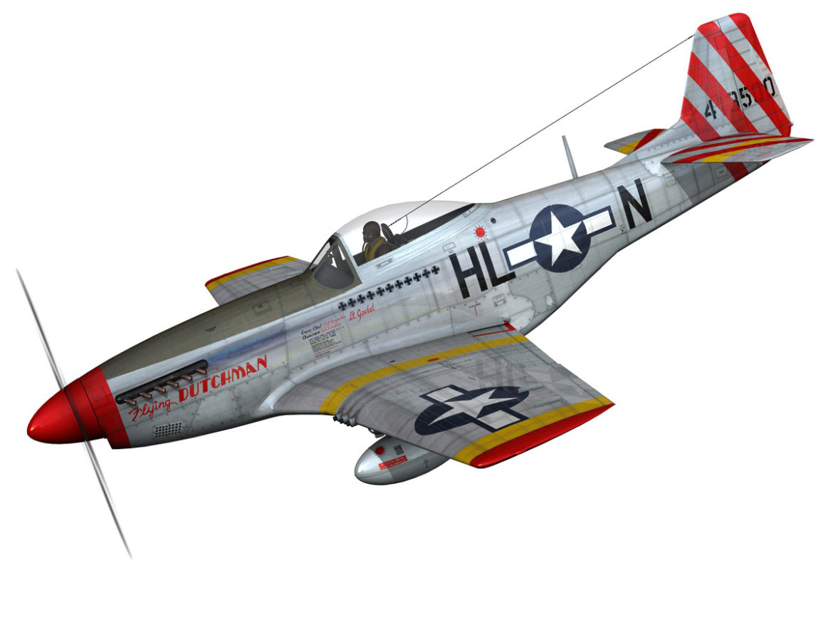 north american p-51d – flying dutchman 3d model fbx lwo lw lws obj c4d 267116