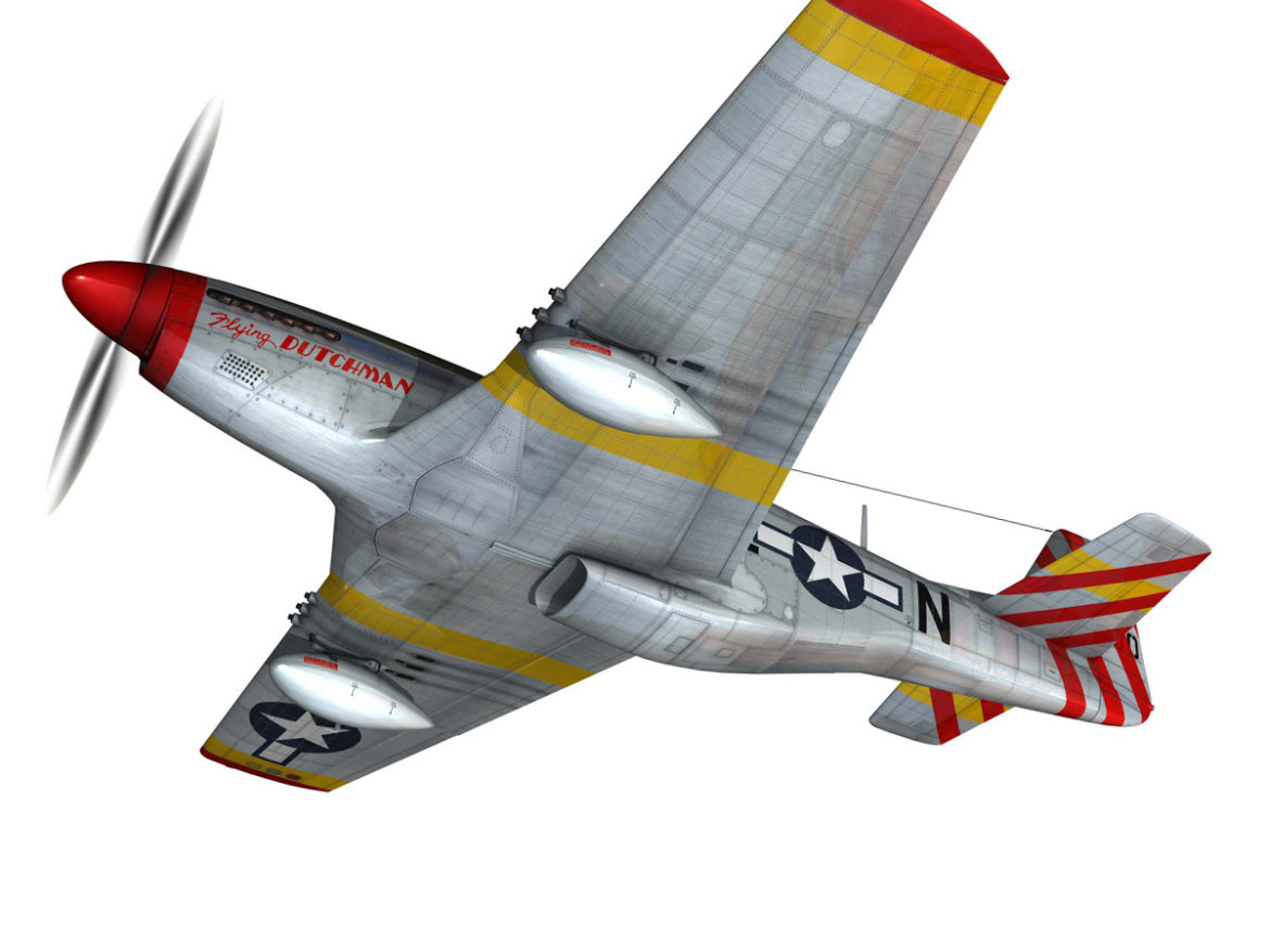 north american p-51d – flying dutchman 3d model fbx lwo lw lws obj c4d 267118
