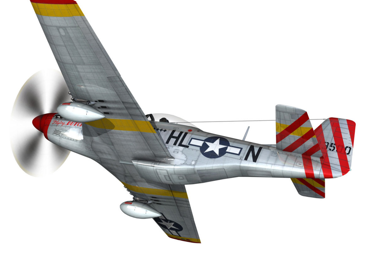 north american p-51d – flying dutchman 3d model fbx lwo lw lws obj c4d 267120