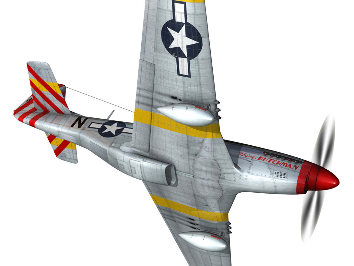 north american p-51d – flying dutchman 3d model fbx lwo lw lws obj c4d 267123