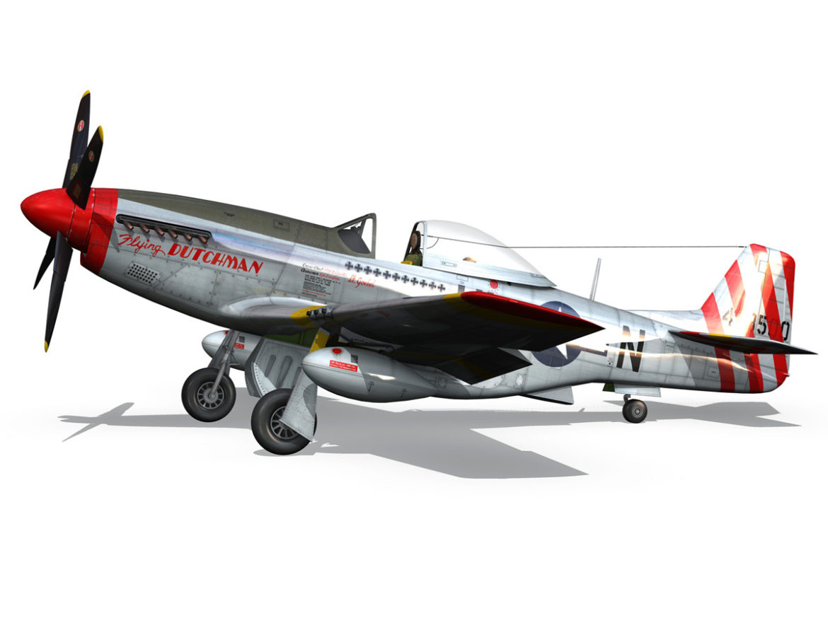 north american p-51d – flying dutchman 3d model fbx lwo lw lws obj c4d 267125