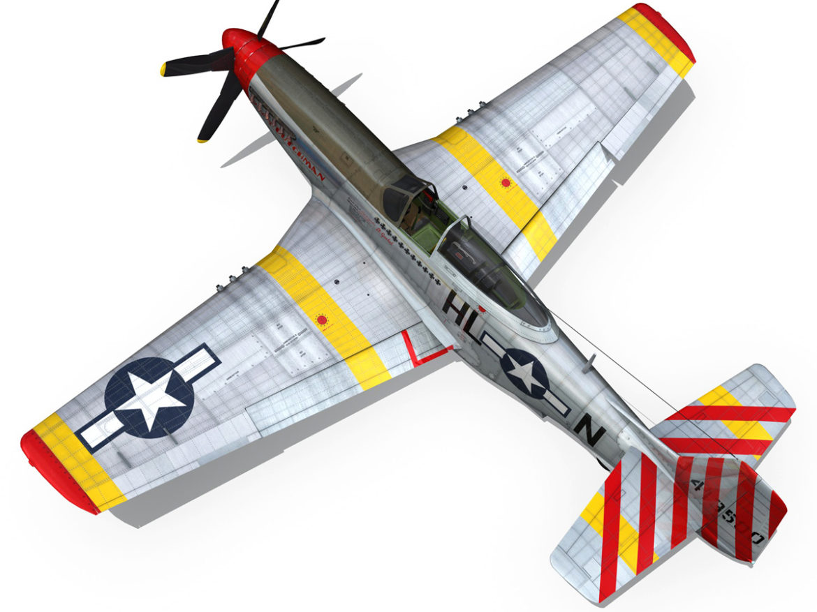 north american p-51d – flying dutchman 3d model fbx lwo lw lws obj c4d 267126