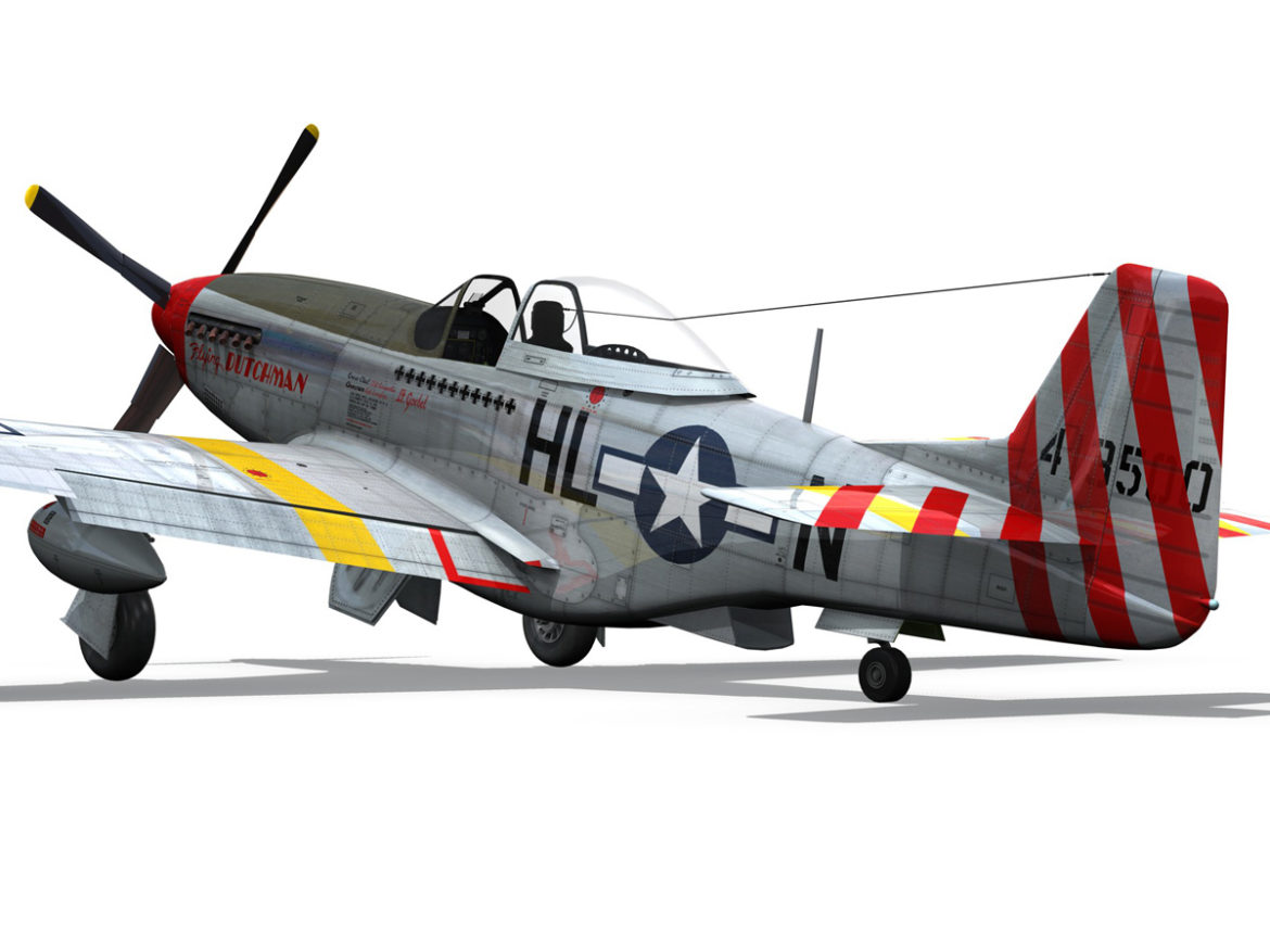 north american p-51d – flying dutchman 3d model fbx lwo lw lws obj c4d 267127