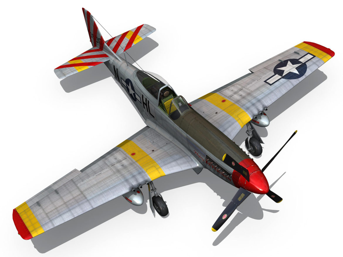 north american p-51d – flying dutchman 3d model fbx lwo lw lws obj c4d 267130