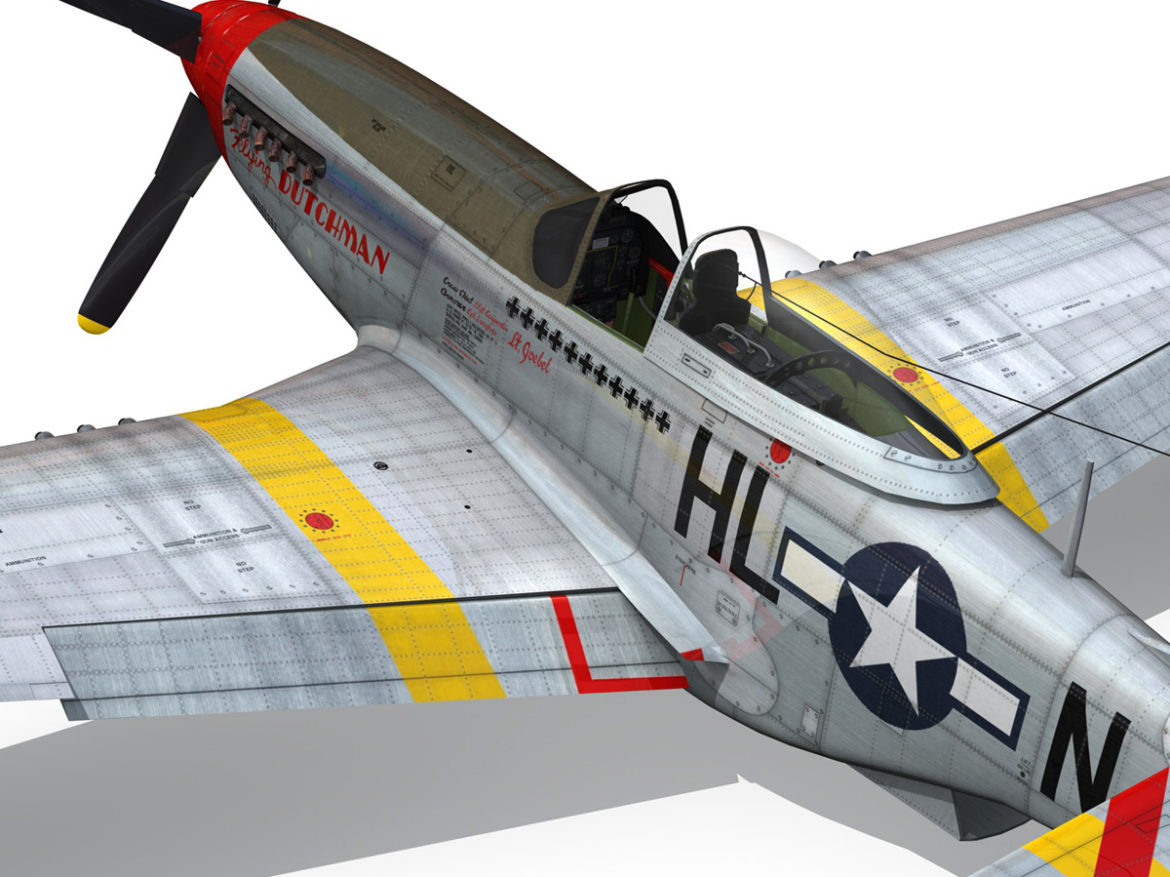 north american p-51d – flying dutchman 3d model fbx lwo lw lws obj c4d 267131