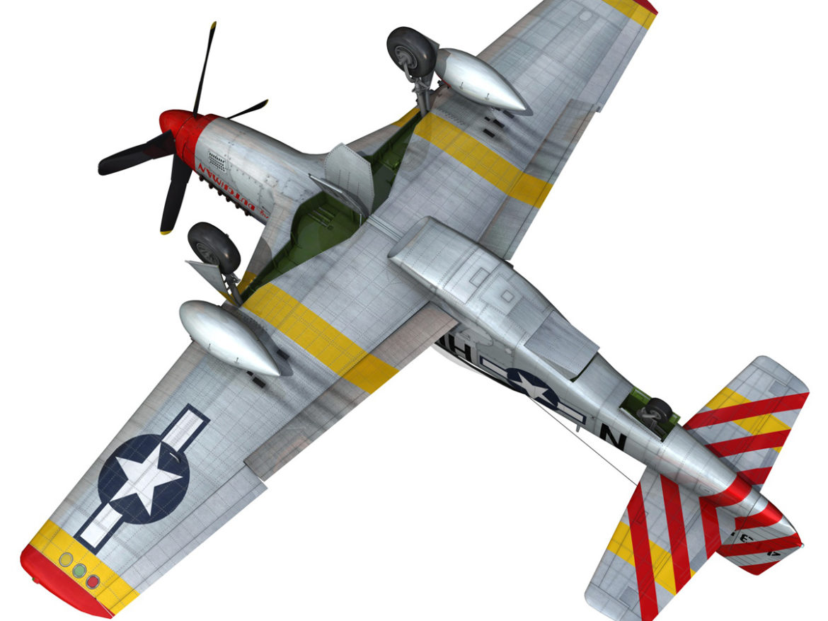 north american p-51d – flying dutchman 3d model fbx lwo lw lws obj c4d 267132