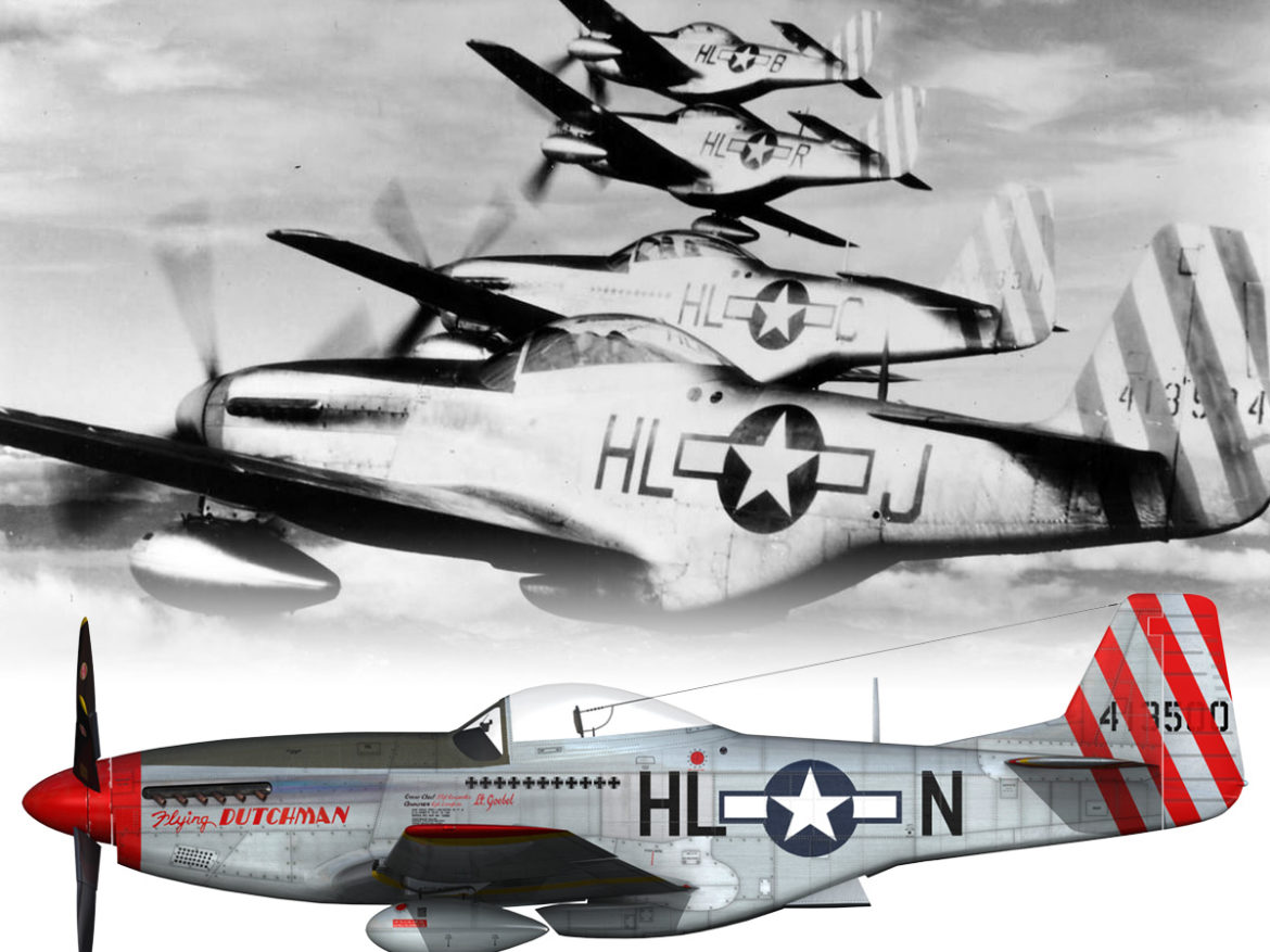 north american p-51d – flying dutchman 3d model fbx lwo lw lws obj c4d 267133