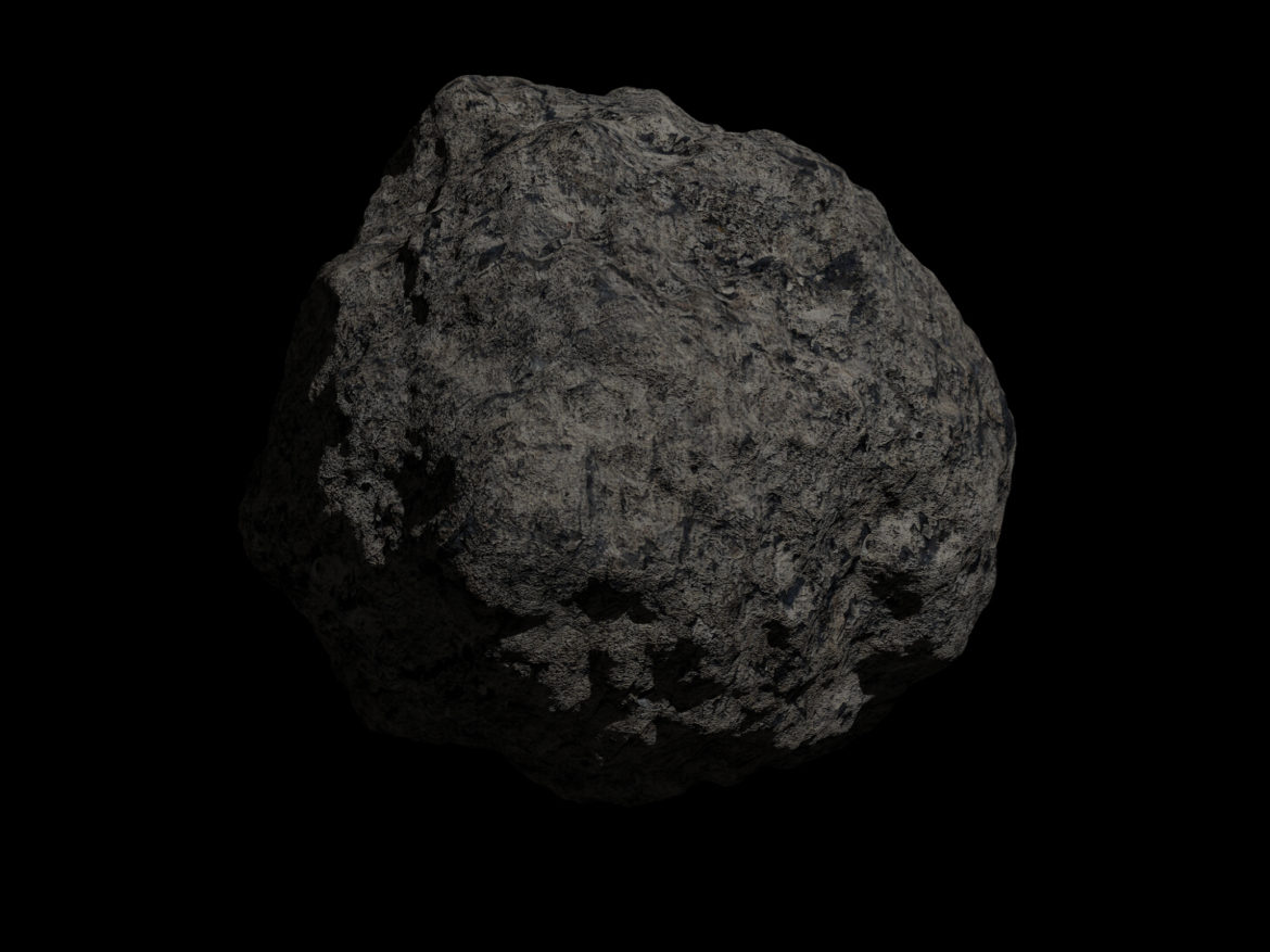 fantasy asteroid 2 3d model 3ds blend dae fbx obj 267200