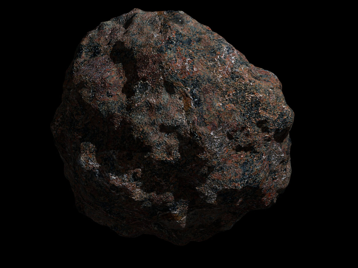 fantasy asteroid 3 3d model 3ds fbx dae obj 267321