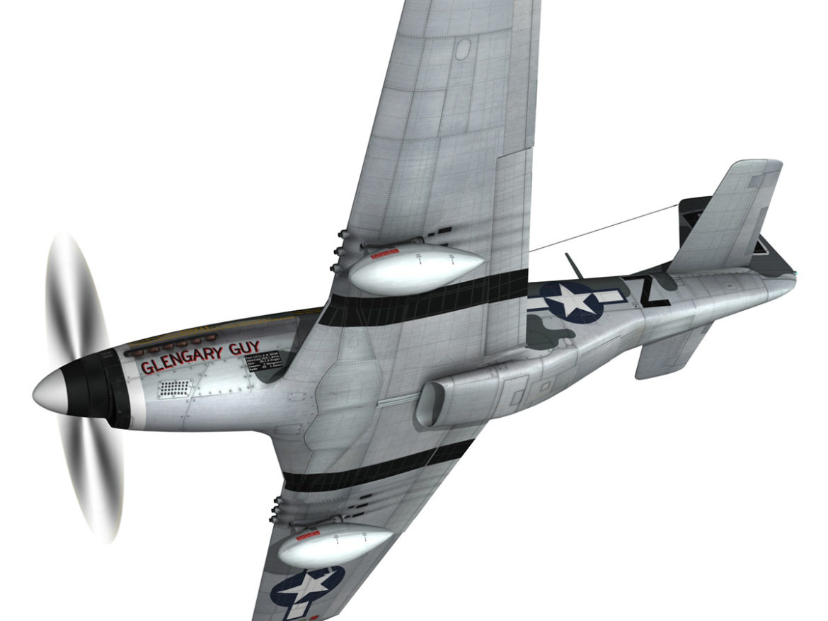 north american p-51d mustang – glengary guy 3d model fbx c4d lwo obj 267518