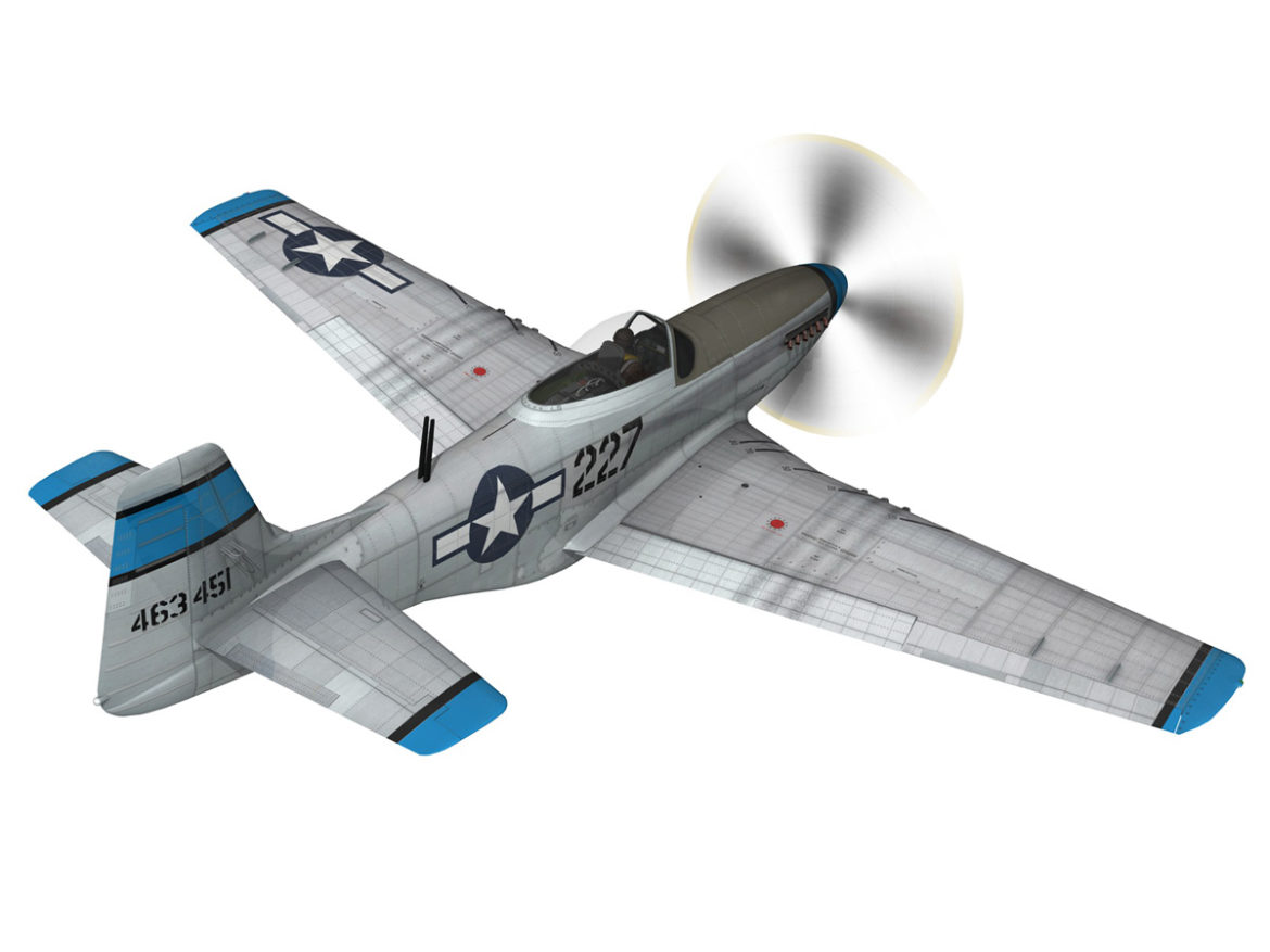 north american p-51d – mustang – mary alyce 3d model 3ds fbx c4d lwo obj 267571