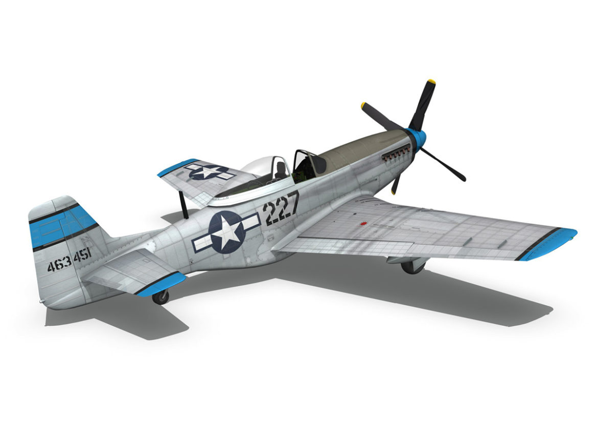 north american p-51d – mustang – mary alyce 3d model 3ds fbx c4d lwo obj 267579