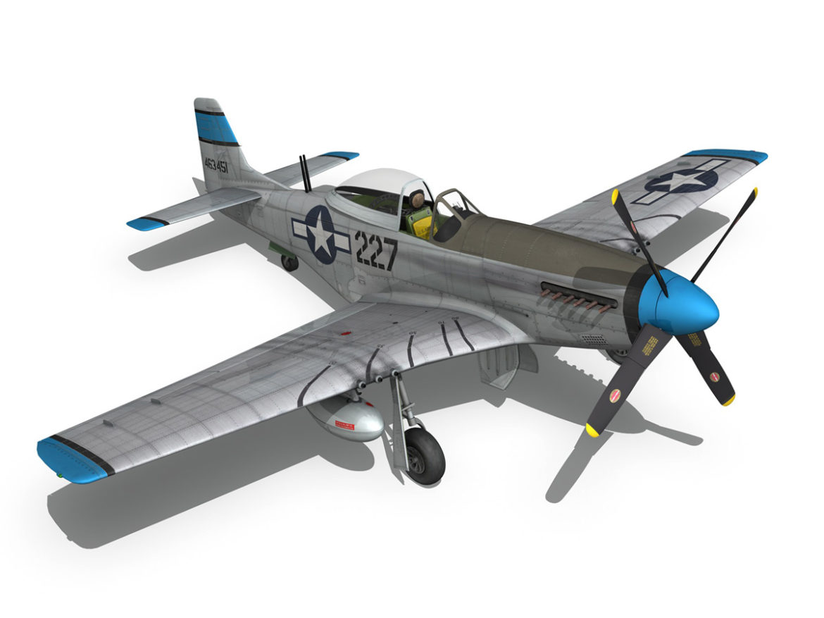 north american p-51d – mustang – mary alyce 3d model 3ds fbx c4d lwo obj 267581