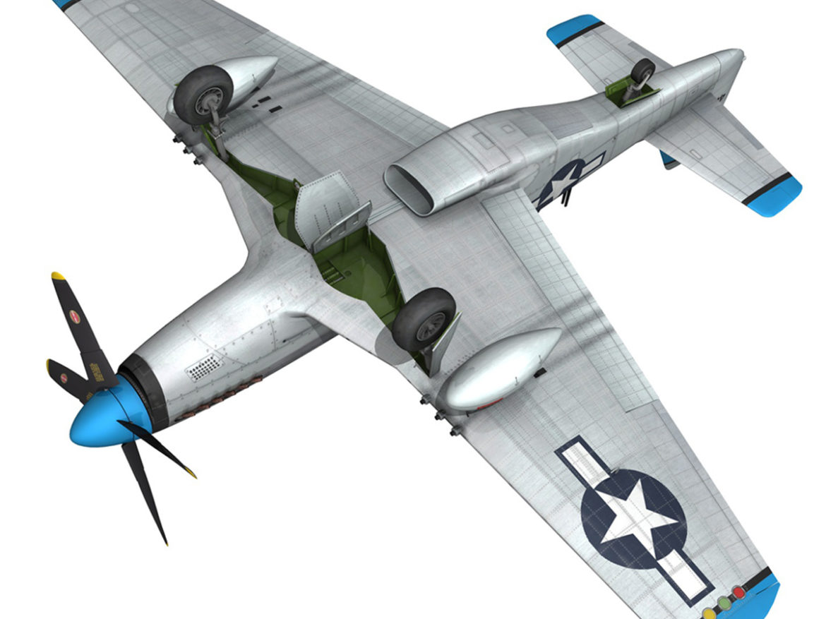 north american p-51d – mustang – mary alyce 3d model 3ds fbx c4d lwo obj 267582