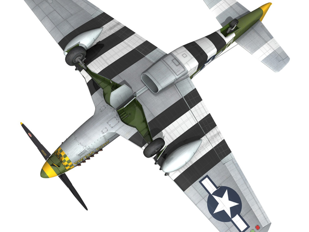 north american p-51d – mustang – miss velma 3d model 3ds fbx c4d lwo obj 267634