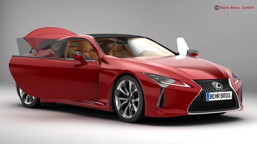 Lexus LC 500 US 2018 3D Model FlatPyramid