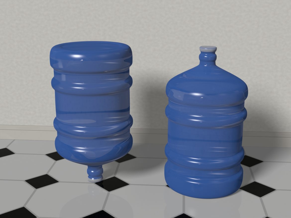water bottle 5 gallons 3d model max fbx c4d jpeg jpg lxo  obj 268045