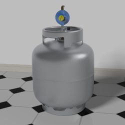 gas bottle with regulator 3d model max fbx c4d lxo  268063