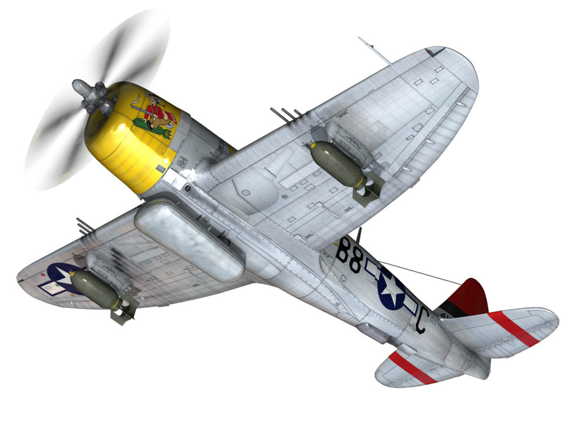 republic p-47d thunderbolt – chief seattle 3d model fbx c4d lwo obj 268204