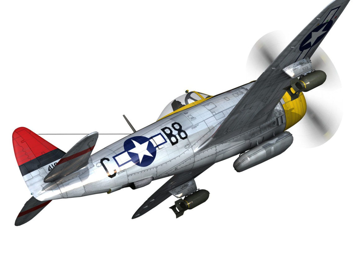 republic p-47d thunderbolt – chief seattle 3d model fbx c4d lwo obj 268206