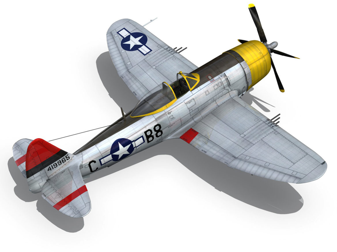 republic p-47d thunderbolt – chief seattle 3d model fbx c4d lwo obj 268212