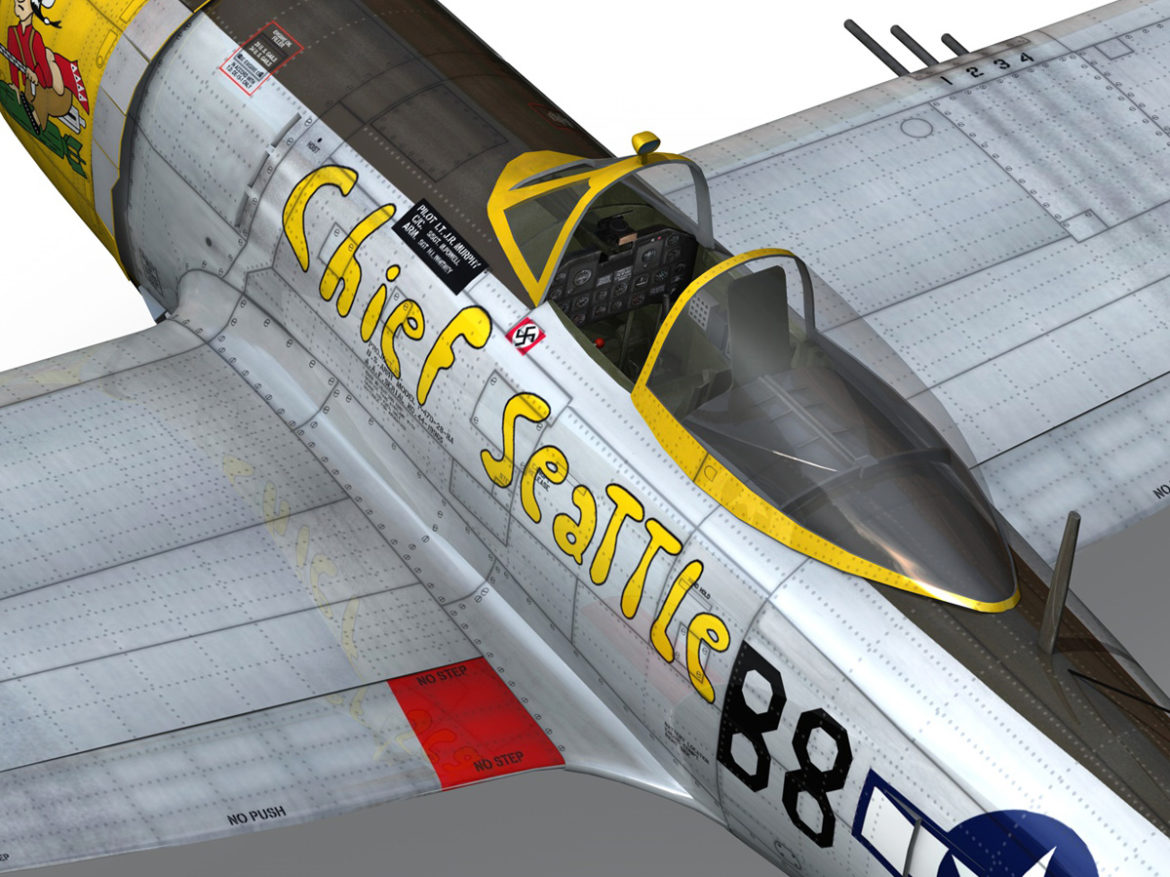 republic p-47d thunderbolt – chief seattle 3d model fbx c4d lwo obj 268214