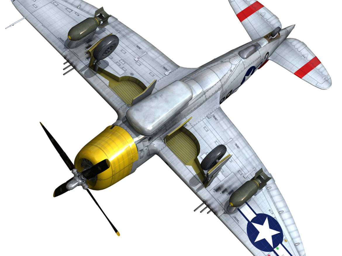 republic p-47d thunderbolt – chief seattle 3d model fbx c4d lwo obj 268217