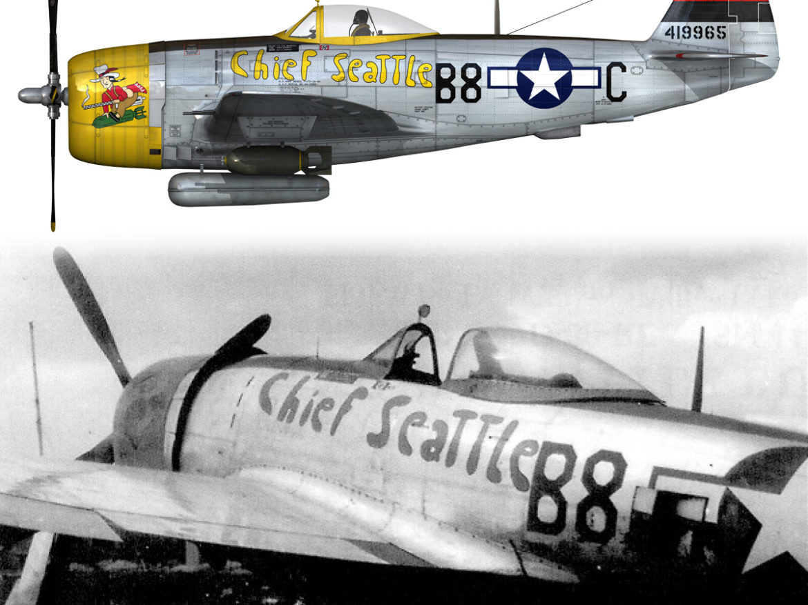 republic p-47d thunderbolt – chief seattle 3d model fbx c4d lwo obj 268218